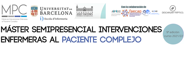 Més informació sobre l'article Máster semipresencial Intervenciones Enfermeras al PACIENTE COMPLEJO (9a edición)