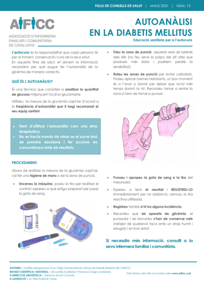 Més informació sobre l'article AUTOANÀLISI DIABETIS MELLITUS | Cast.